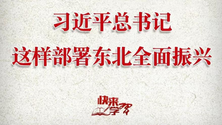 学习进行时·快来学习丨习近平总书记这样部署东北全面振兴