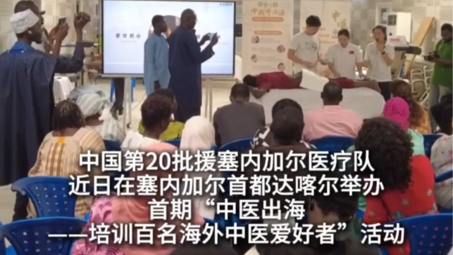 中国援塞内加尔医疗队在当地开展中医培训