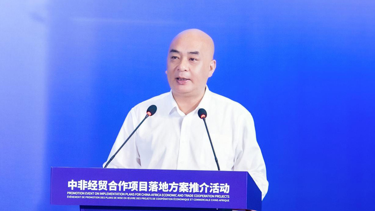 中国经济信息社董事长潘海平在推介活动上发表致辞。