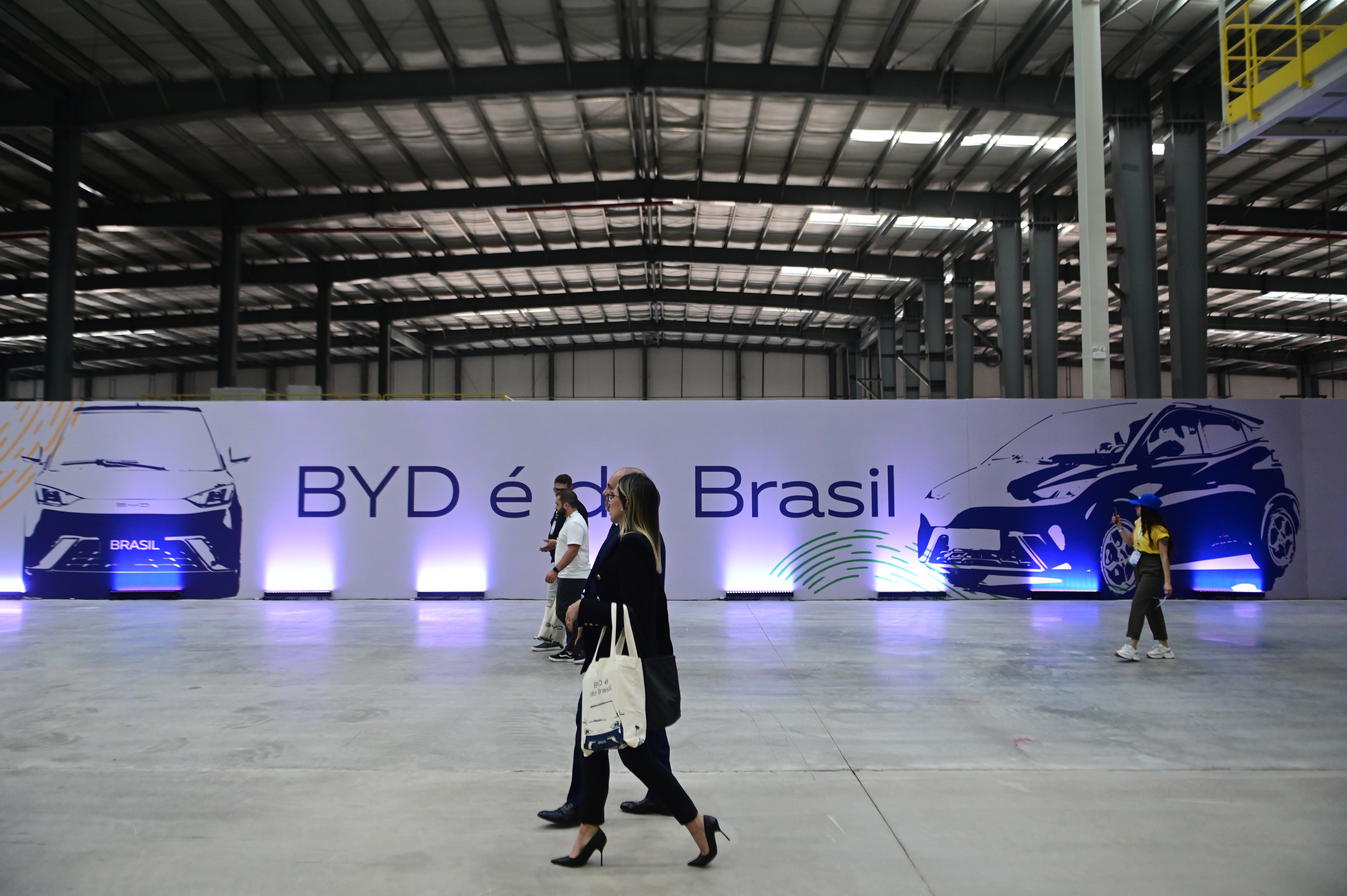 Base de producción de la fabricante chino de vehículos BYD en Bahía, Brasil