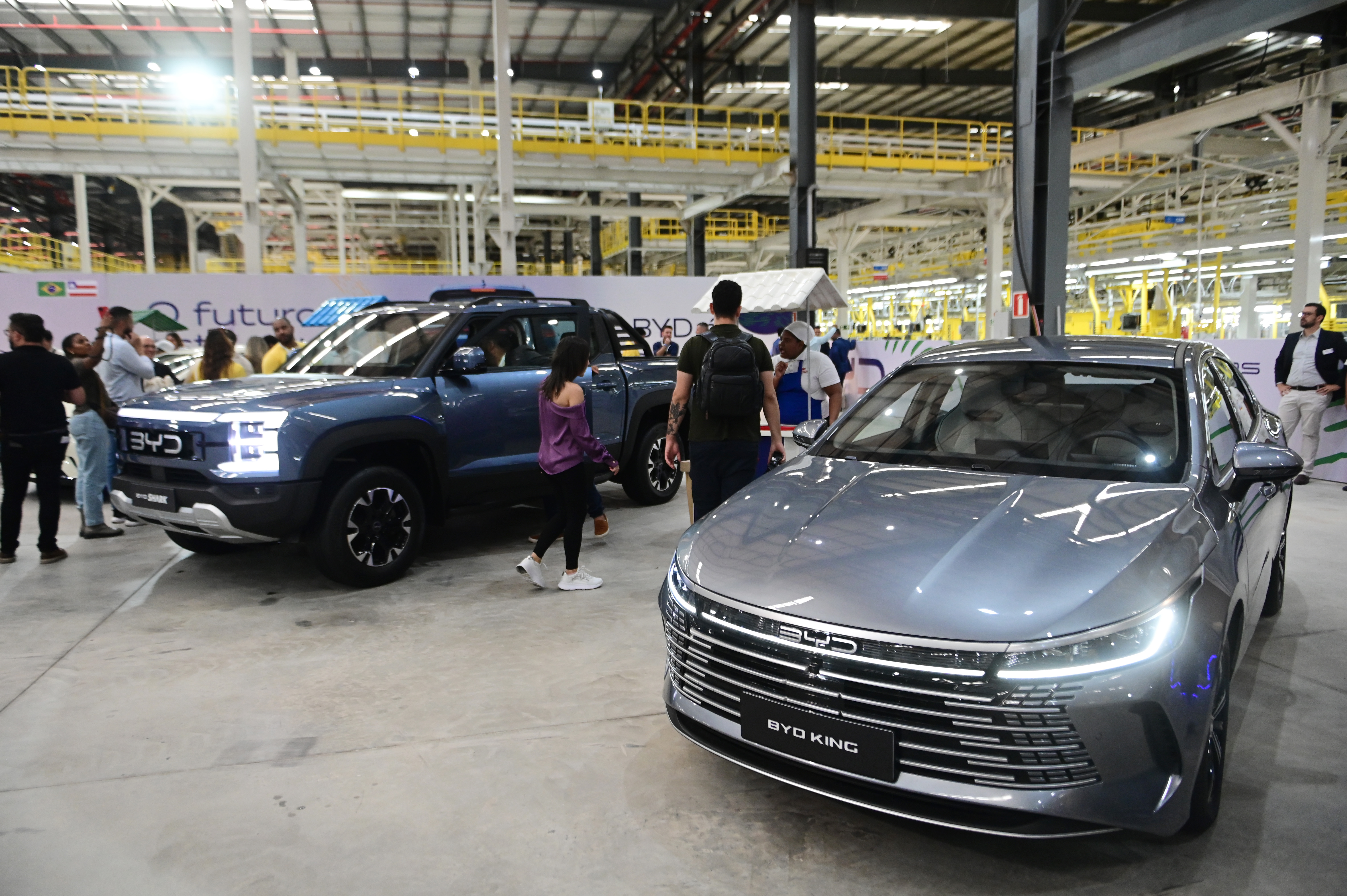 Base de producción de la fabricante chino de vehículos BYD en Bahía, Brasil