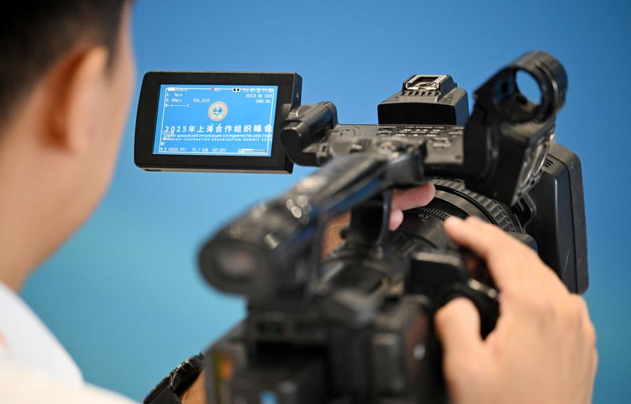 Chine : ouverture du centre de presse du sommet de l'OCS