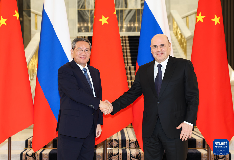 Li Qiang meets with Russian Prime Minister Mishustin