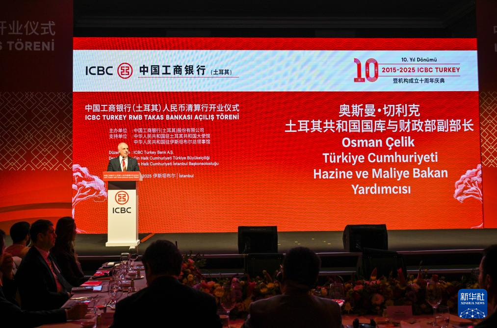 Türkiye RMB clearing bank business officially launched