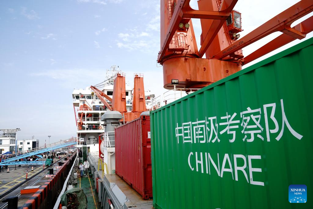 China Focus: Chinese polar icebreaker returns home after fruitful Antarctic research outcomes