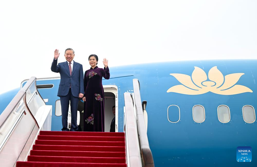 Vietnam's top leader To Lam arrives in Beijing for state visit