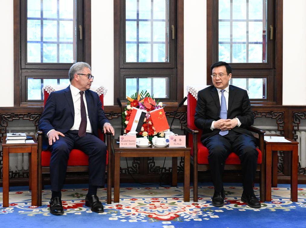 Xinhua president meets Egyptian ambassador to China