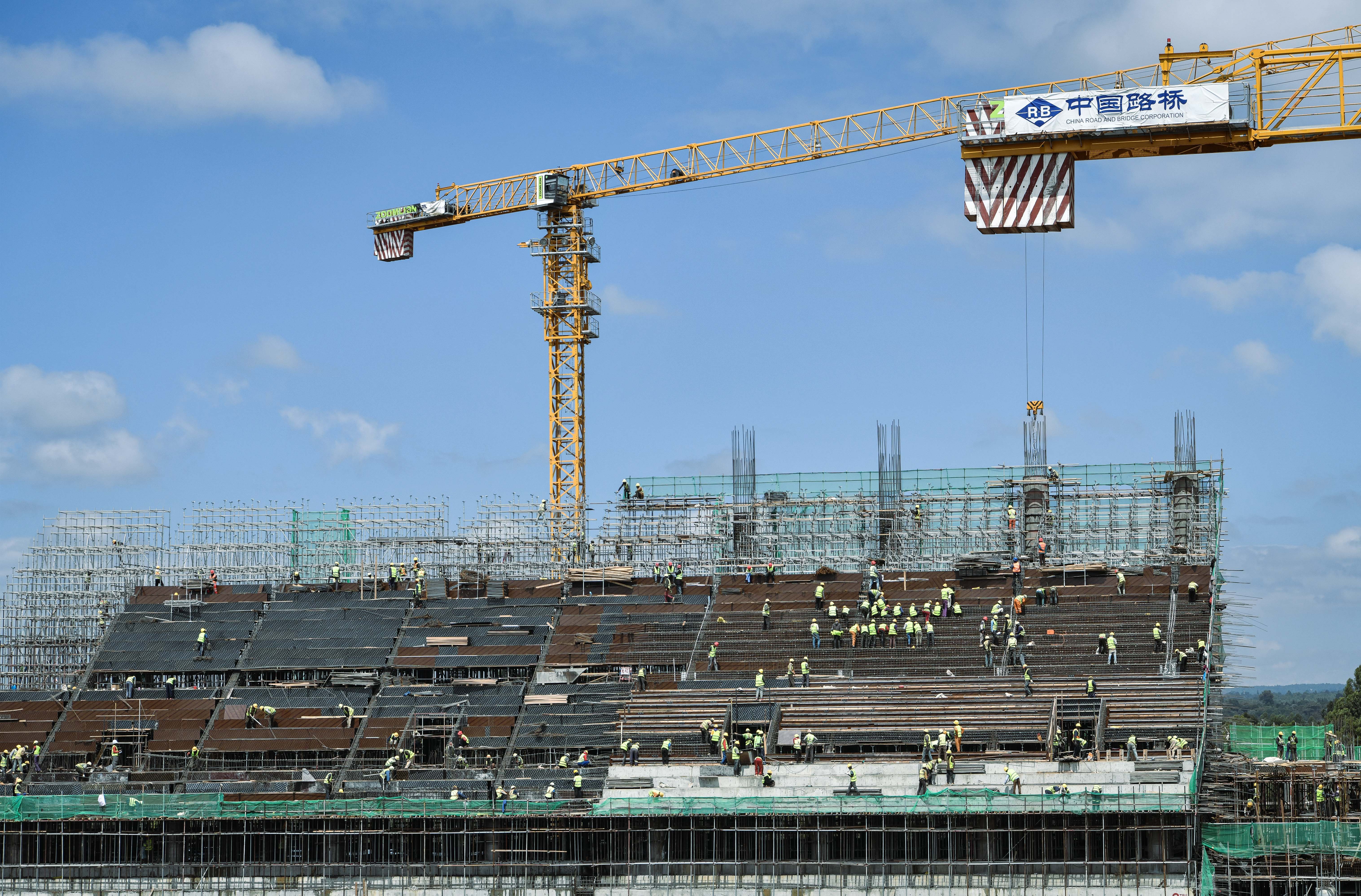 中企承建肯尼亚塔兰塔体育城项目建设稳步推进