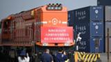 中国天津港直达乌兹别克斯坦中亚班列发车