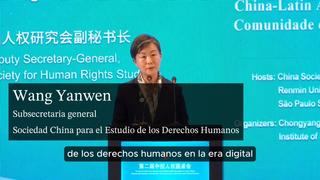 Funcionaria china aboga por dar gran importancia a protección de derechos humanos en la era digital