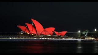 Opera House lights up in red to celebrate upcoming Chinese New Year in ...