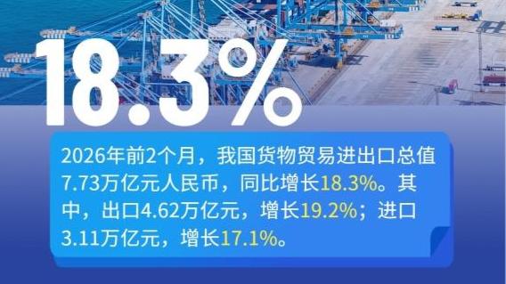 权威数读丨民营企业发力！前2个月我国货物贸易增长18.3%