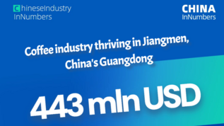 ChinaInNumbers |Coffee industry thriving in Jiangmen, China, with annual output value reaching about 443 mln USD