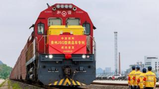 First JSQ freight train from Guizhou to Central Asia launched in China's Guiyang
